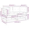 vidaXL Kutne sofe s jastucima 2 kom od impregnirane borovine