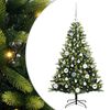 vidaXL Umjetno rasklopivo božićno drvce 150 LED-a Zelena 120 cm
