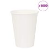 vidaXL papirnate šalice za kavu 1000 kom 12 oz 300 ml bijele