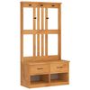 vidaXL Drvo za dvoranu SANDNES 87x40x159,5 cm puno drvo bor