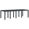 vidaXL Stol za vrt Antracit 250 x 100 x 73 cm poliratan