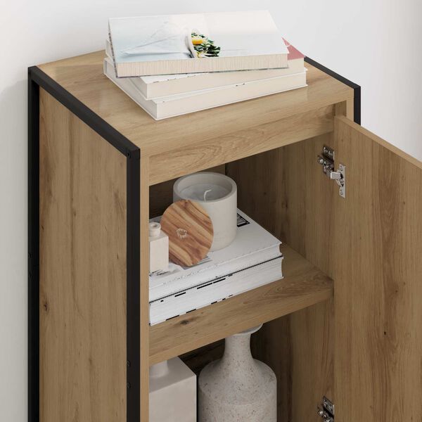 vidaXL Kreveta Umjetnička hrastovina 43 x 36 x 75,5 cm