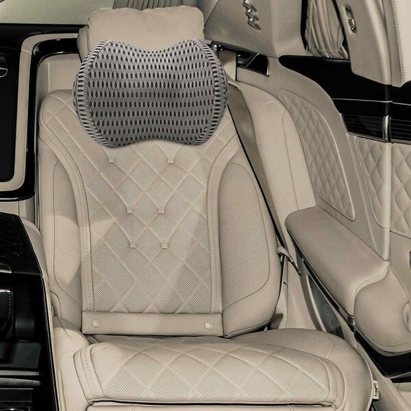 vidaXL Jastuk s jastukom Podesiva Siva 31 x 23 x 14 cm 4D mreža