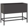 vidaXL Povi&scaron;eni Vrtni Planter Crna 60 x 26 x 45 cm Čelik