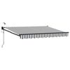vidaXL Električna retraktabilna tenda Antracit i bijelo 3 x 2 m