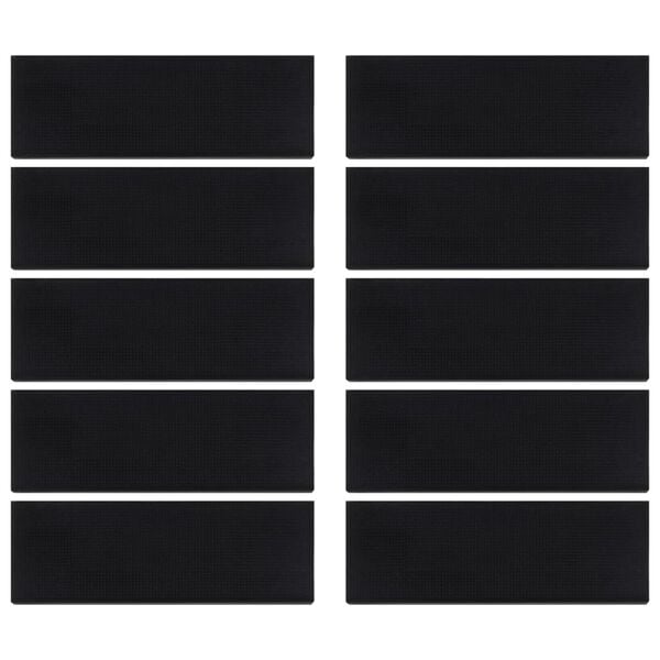 vidaXL Gazi&scaron;ta za stepenice 10 kom 25 x 75 cm gumena