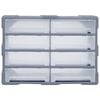 vidaXL Organizator s 8 velikih ladica 52 x 16 x 37 cm