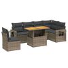 vidaXL 7-dijelni set vrtnih sofa sivi od poliratana