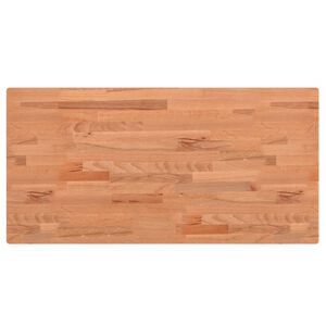 vidaXL Stolna ploča 80x40x1,5 cm pravokutna od masivne bukovine