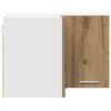 vidaXL Viseći ormarić Umjetnički hrast i bijela 57 x 57 x 40 cm