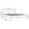 vidaXL Okvir za krevet crni 160x200 cm konstruirano drvo i metal