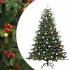 vidaXL Umjetno božićno drvce Zelena 210 cm PVC i Metal i Plastika