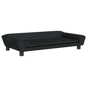 vidaXL Krevet za pse crni 100 x 50 x 21 cm bar&scaron;unasti