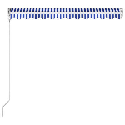 vidaXL Tenda na automatsko uvlačenje 350 x 250 cm plavo-bijela