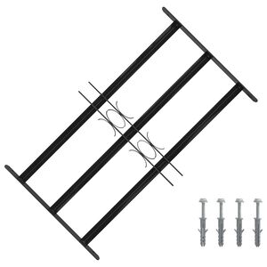 vidaXL Sigurnosna ograda prozora 75.5 x 45 cm Pocinčani čelik