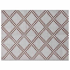vidaXL Vanjski tepih ARAKIL Smeđa i bijela 300 x 400 cm PP