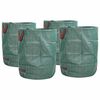 vidaXL Vreće za otpad u vrtu 4 pcs Zelena 66 x 66 x 83,5 cm