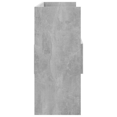 vidaXL Komoda siva boja betona 105 x 30 x 70 cm od iverice