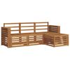 vidaXL Set vanjskih sofa 4 kom. Prirodna