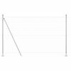 vidaXL Ograda s postovima Srebrno 1,5 x 10 m Čelik