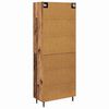 vidaXL Highboard 2 pcs Staro drvo Konstruirano drvo