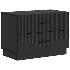 vidaXL Noćni ormar Crna 62 x 34,5 x 44,5 cm Konstruirano drvo