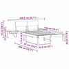 vidaXL Krevetna konstrukcija Smeđa 135 x 190 cm Čvrsto borovo drvo