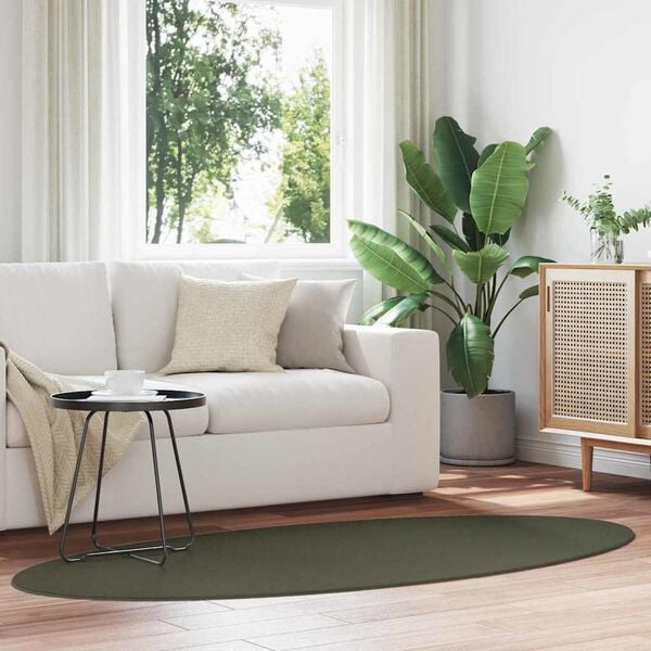 vidaXL Tepih HUARTE &Scaron;umsko zelena 100 x 200 cm 100% poliester