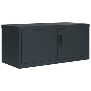 vidaXL Ormarić za spise antracit 90 x 40 x 40 cm čelični