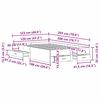 vidaXL Krevetna konstrukcija s ladicama Umjetnički hrast 120 x 200 cm