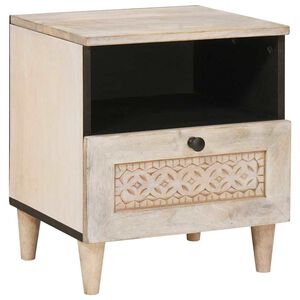 vidaXL Noćni ormar Bijela 40 x 33 x 46 cm Konstruirano drvo