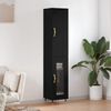 vidaXL Visoka komoda crna 34,5 x 34 x 180 cm od konstruiranog drva