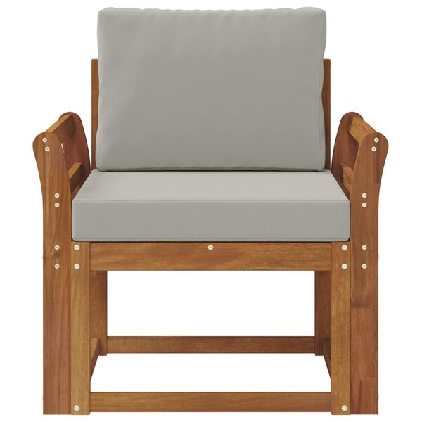 vidaXL Vanjski kauč Čvrsto drvo akacije i poliester