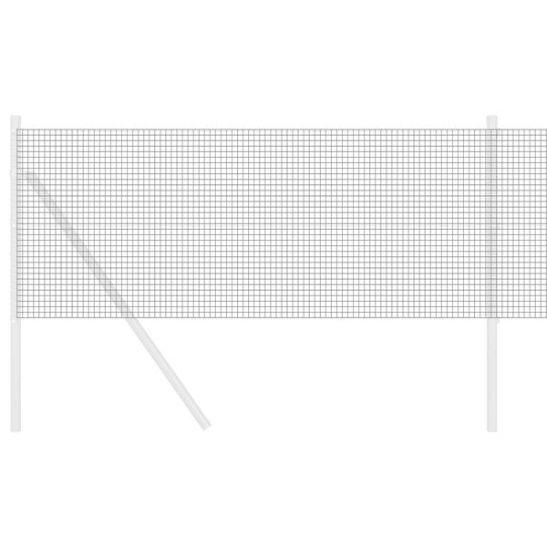 vidaXL Zavarena žičana ograda Siva 0.6 x 100 m Čelik