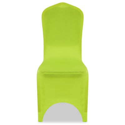 vidaXL Rastezljive navlake za stolice 6 kom Zelena boja