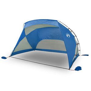 vidaXL &Scaron;ator za plažu azurnoplavi 274x178x170/148 cm 185T poliesterski