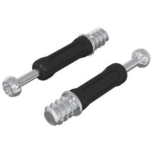 vidaXL Brava vijak s kamerom 2 pcs Srebrna i crna M6 x 40 mm Metal