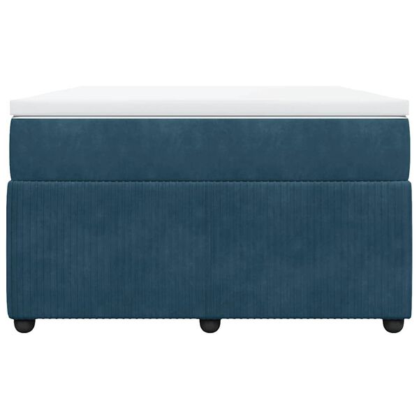 vidaXL Box spring krevet s madracem tamnoplavi 120 x 200 cm bar&scaron;unasti