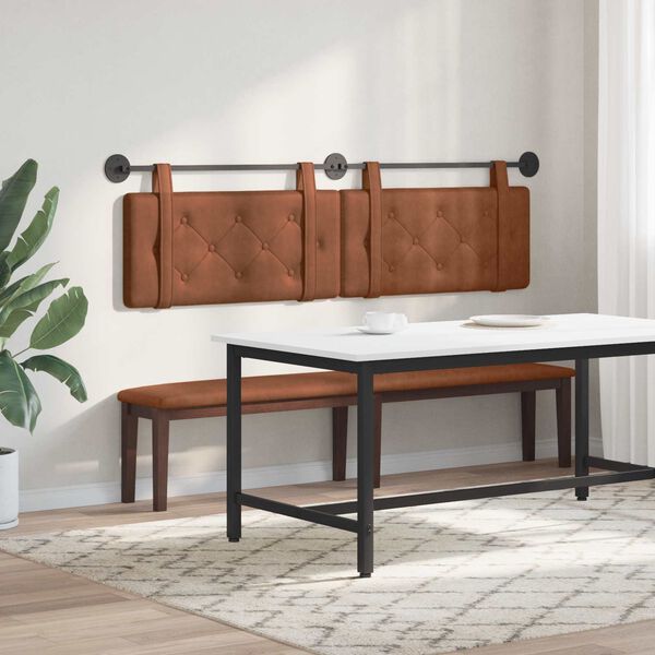 vidaXL Držeće uzglavlje Zidne Smeđa 170 x 55 x 5 cm Antikni PU
