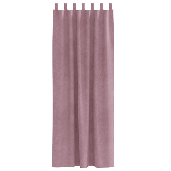 vidaXL Zavjese za zamračivanje 2 pcs Tamno ružičasta 140 x 260 cm