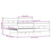 vidaXL Metalni okvir kreveta bez madraca boja hrasta 180x200 cm