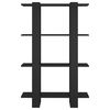 vidaXL Ormarić za knjige / sobna pregrada crni 80x30x123,5 cm