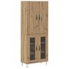 vidaXL Highboard 2 pcs Umjetnički hrast 69,5 x 34 x 180 cm