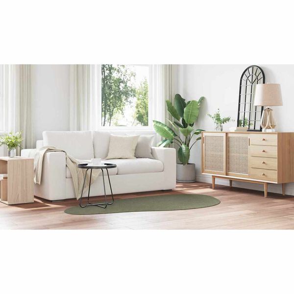 vidaXL Tepih HUARTE &Scaron;umsko zelena 100 x 200 cm Poliester