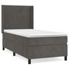 vidaXL Box spring krevet s madracem tamnosivi 100x200 cm bar&scaron;unasti