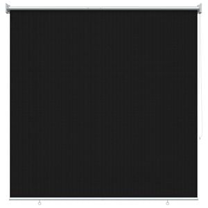 vidaXL Vanjska roleta 90% blokada UV zraka Crna 140 x 140 cm HDPE