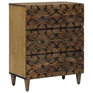 vidaXL Sideboard za Pohranu Smeđa 60 x 33,5 x 75 cm Čvrsto drvo manga