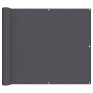vidaXL Balkonski zaslon antracit 90x700 cm 100 % poliester Oxford