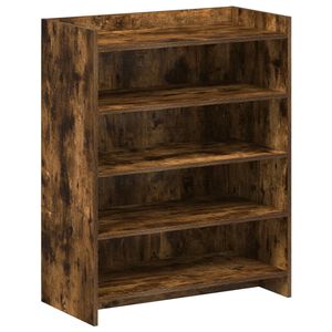 vidaXL Ormar za cipele s pohranom Dimljeni hrast 73,5 x 36 x 92 cm