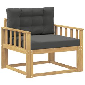 vidaXL Srednja sofa za van Poliester Bijela